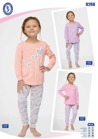Пижама для девочки  (арт. 9298)